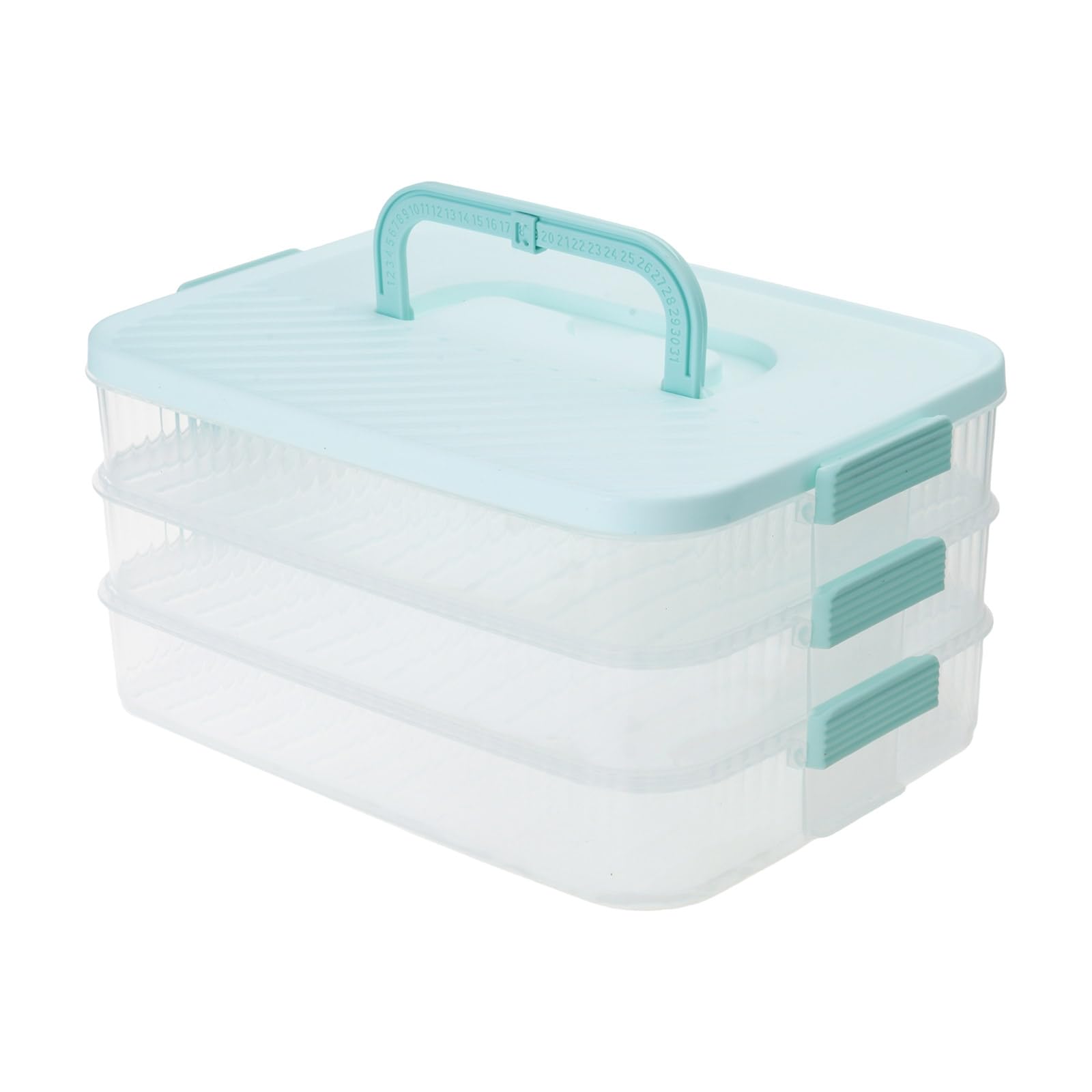 Elnwnnkc Multi Layer Food Storage Box Stackable Dessert Storage Container with Lids for Easy Organization in Refrigerator Detachable Cookie Carriers