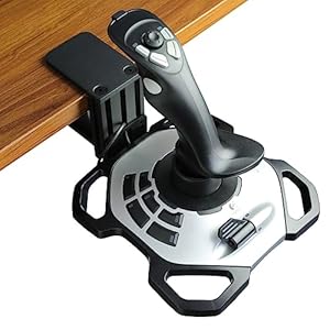 WELLMETE Desk Mount for Flight Sim Joystick-Compatible with Logitech G Extreme 3D PRO Joystick for Windows, Adjustable Enduring Steel Mount Holder for Hotas Flight Joystick Mount(NO Joystick)