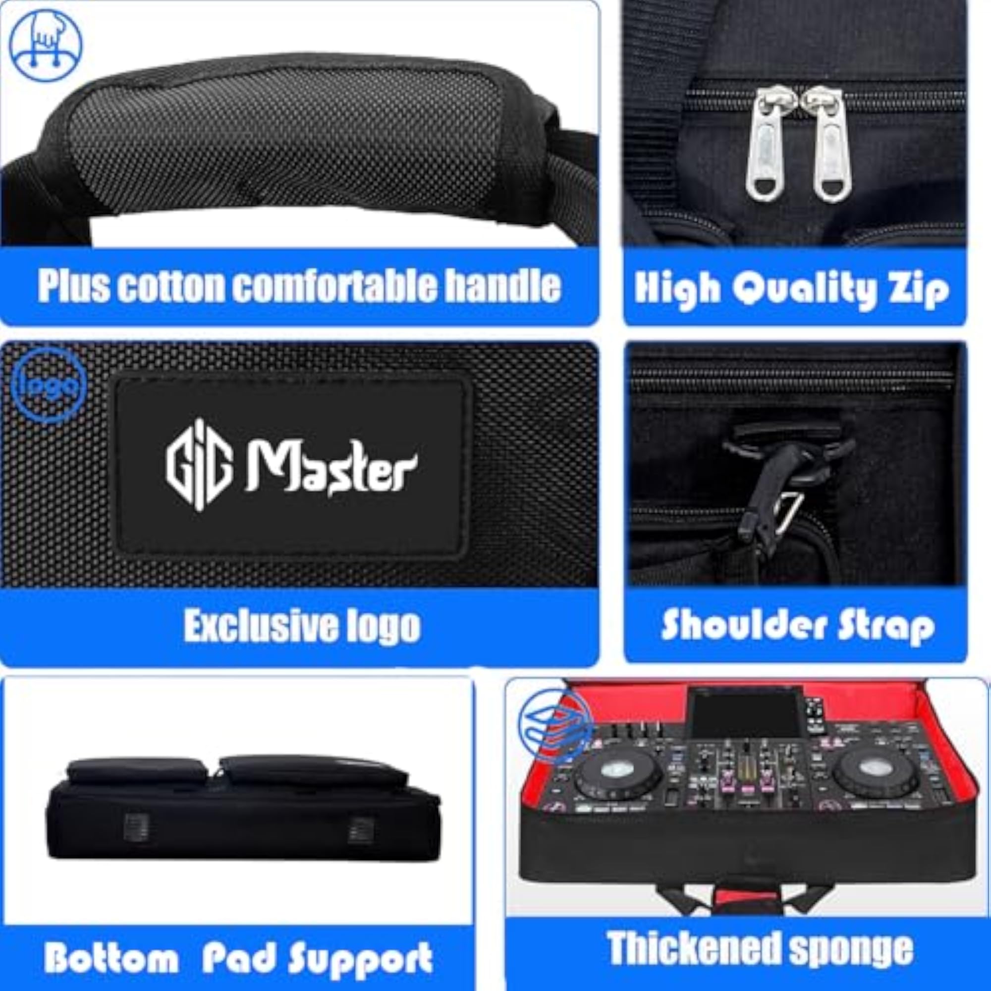 DJ Console & Controller Case for Roland DJ-202