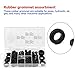 Rubber Grommet Kit - 180 Pcs Assortment, Including Rubber Bong, Electrical Gasket, Washer Seal