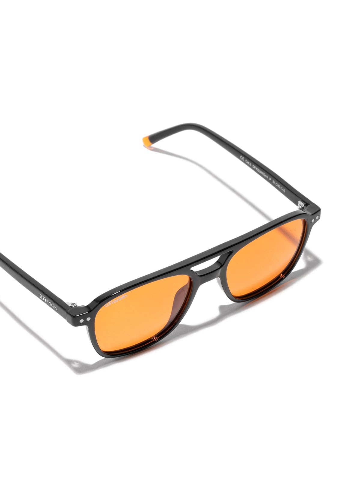 D.Franklin - Lunettes de soleil unisexes avec verres de protection UV - Polarisées - Modèle jackson-square-shiny