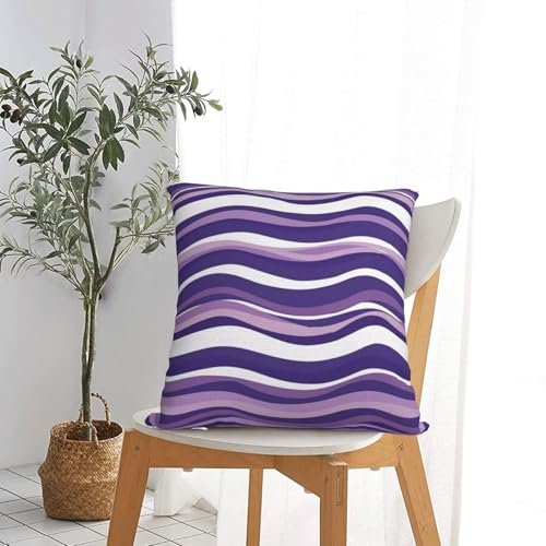 Housses de coussin 60x60 cm lot de 2 violettes douces pour deco canapé et lit - 6