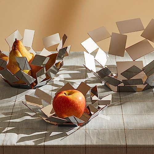 Miniatura 6 de Alessi La Stanza Dello Scirocco, Frutero Con Acabado Brillante Acero Inoxidable 18 10 , Plateado, 27,3 X 27,3 X 12,7 Cm