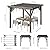 Garvee 10x10 Ft Outdoor Spruce Wood Wooden Gazebo Pergola with Canopy & Installation Kit, Quality Support Structure, Wind & Snow Resistant, Modern Outdoor Extendable Pavilion for Decks, Porches, Vines