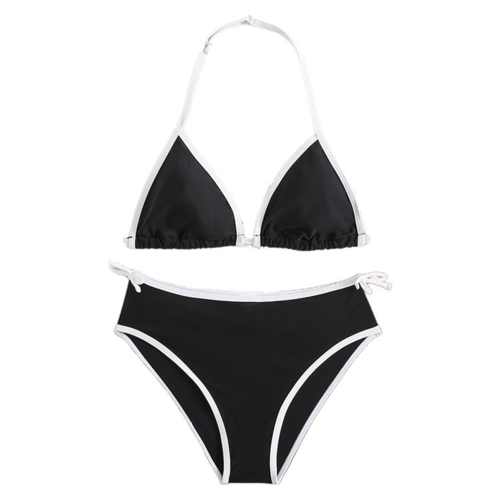 Bikini infantil de dos piezas con tejido de secado rápido para niñas jóvenes 7