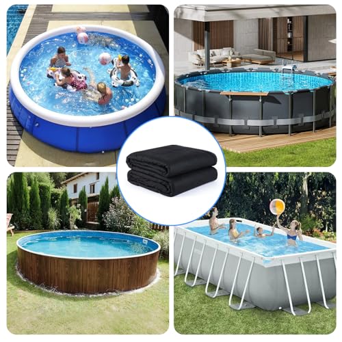 TezhiIe 350g/M² Thicker Round Pool Liner Mat, Above Ground Pool Pad, Prevents Weeds, Puncture Protection, Durable Geotextile Material, Puncture Protection, Extend Liner Life, 18ft & Smaller (18.04ft) by Tezhile - Used condition - Image 7