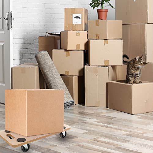 Arebos Rollbrett | 2 Stück | bis zu 200 kg Traglast | inkl. Gummipads Transportroller Möbelroller Transporthilfe für Umzug Möbel-Transport