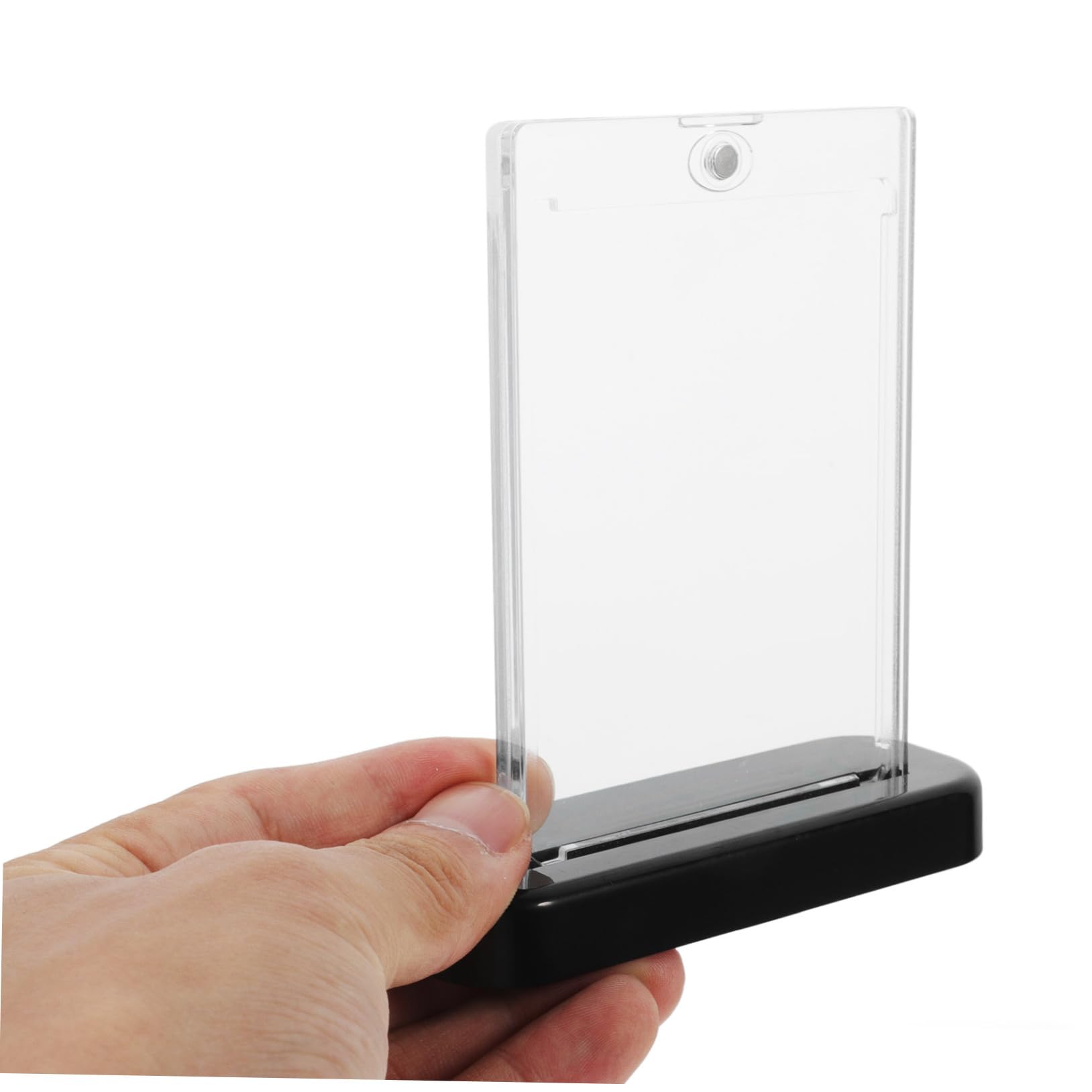 ifundom 10sätze Magnetische Kartenhalter Mit Sockel Für Spielkarten Transparente Schutzhüllen Für Sammelkarten Und Stabiles Design Für Sportkarten Und Sammlerstücke