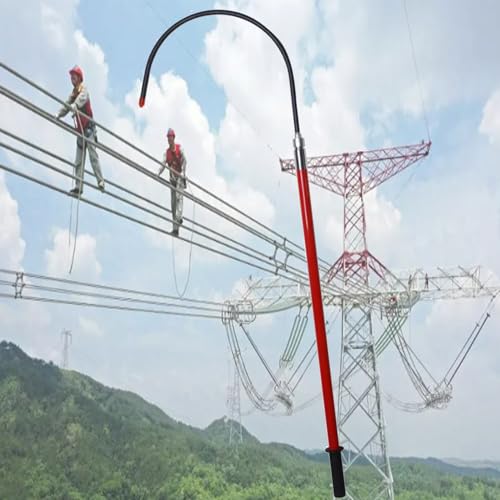 Gancho de rescate aislado ante arcos eléctricos poste de seguridad de 10 pies 2