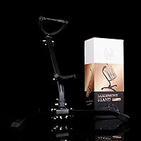 Vista 6 de RHYTHM Soporte plegable para saxofón, soporte para saxofón alto/tenor, soporte ajustable para saxofón portátil