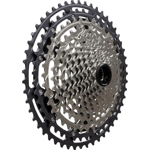 Shimano Deore XT CS-M8200-12 Cassette - 12-Speed 10-51t Hyperglide+ Micro Spline Gray/Silver
