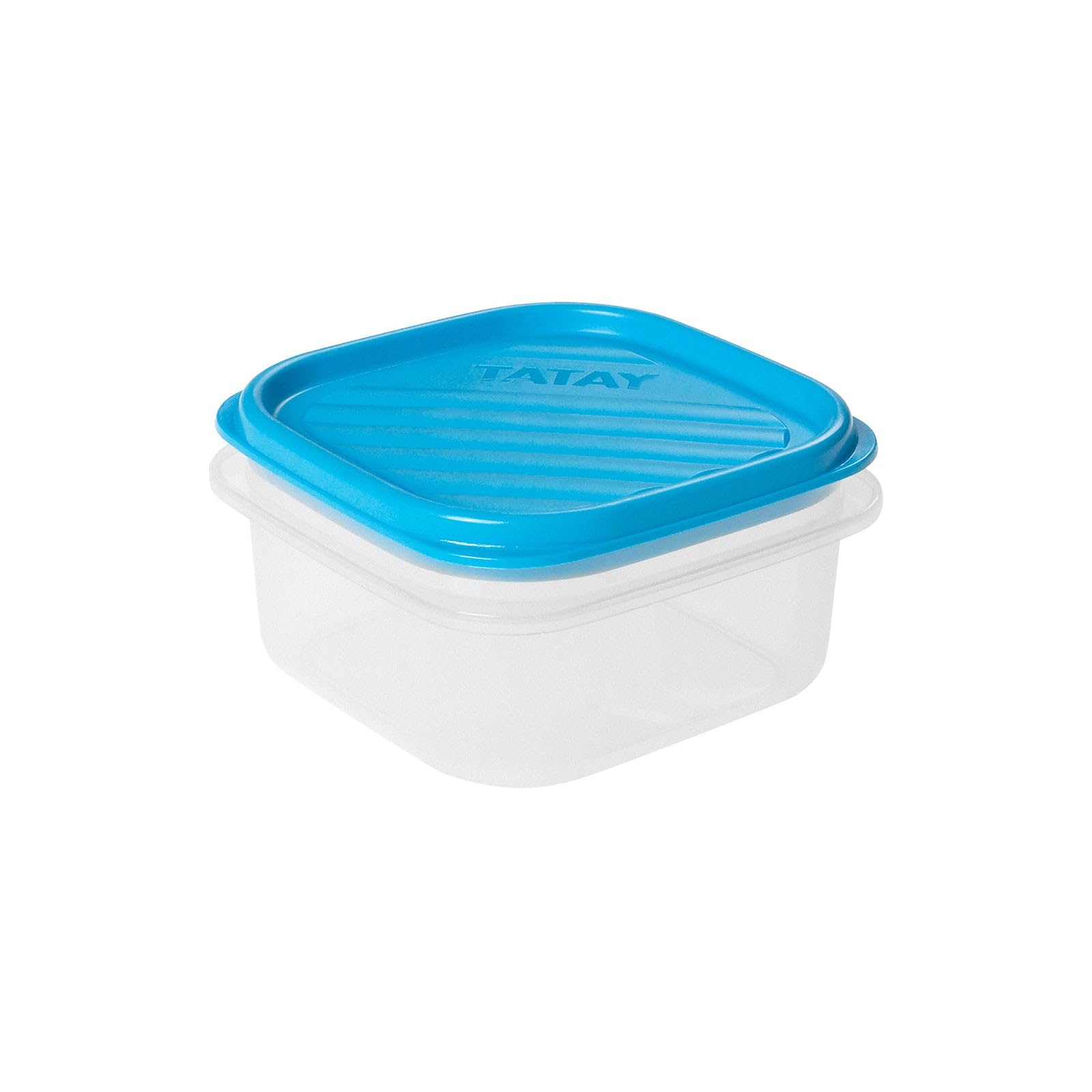 TATAY Food Container 0.3L Top Flex | Pressure Lid | Plastic Food Containers with Lids | Microwave, Dishwasher, Fridge & Freezer Safe | BPA-Free Plastic | 10x10x5.5 cm, Blue