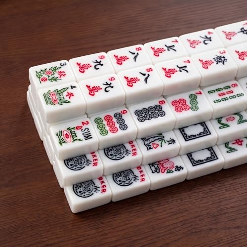 American Mahjong Set con bolsa y 166 fichas miniatura 3