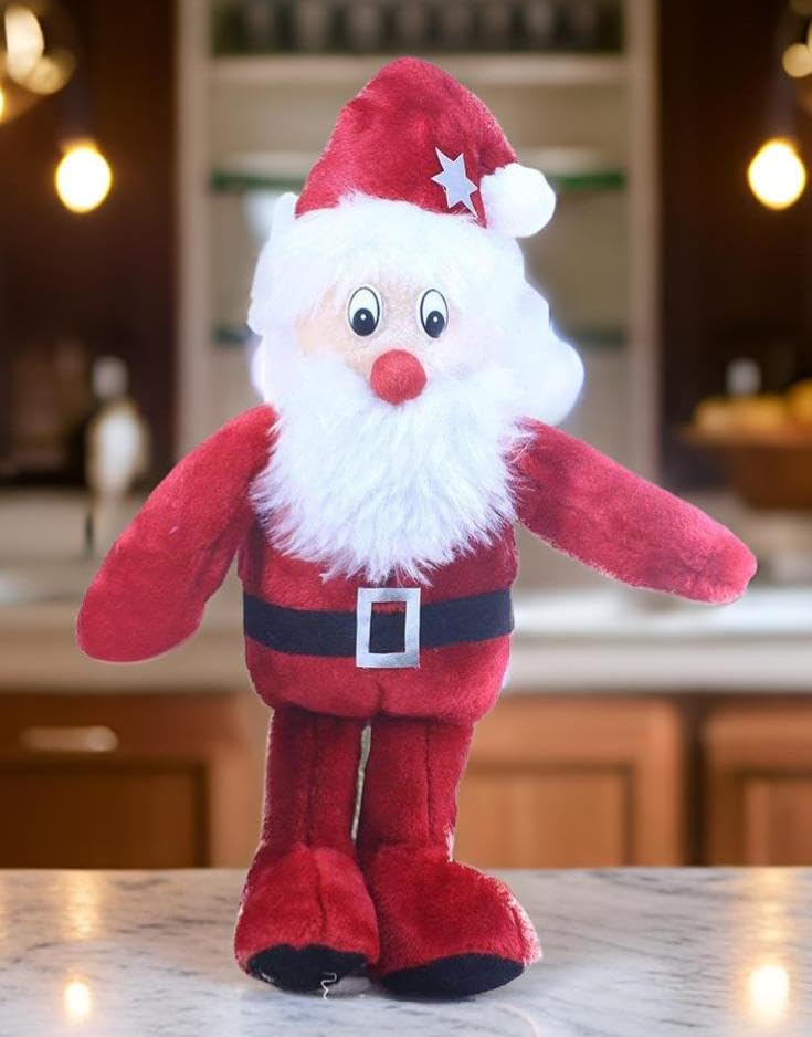Tickles Standing Santa Claus Soft Stuffed Plush Toy Christmas Decorations for Kids Boys & Girls (Size: 30 cm Color: Red) (B0CN9FSKZ7) Amazon Price History, Amazon Price Tracker