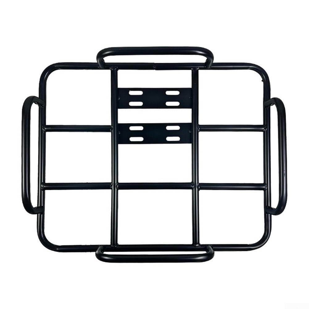 Grille arrière pour boîte de livraison de nourriture de moto avec garde-corps pour boîtes de 50 x 40 cm, kit de support de panier de transport de bagages en fer pour scooter électrique