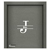  Autocollant de porte avec nom - Juul - Blanc