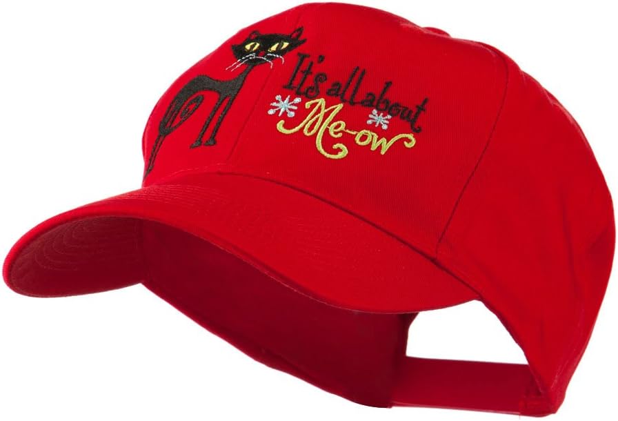 Halloween Black Cat Embroidered Cap