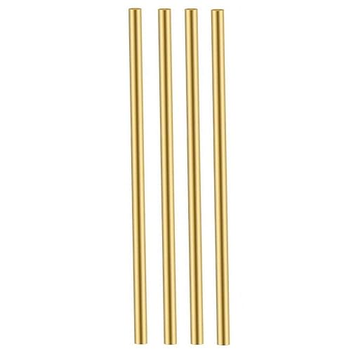 Comonc C27400 - 4 varillas redondas de latón de 0.197 in, barra redonda de latón, barra de torno de barra redonda sólida de 0.197 in1364 pulgadas de