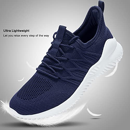 Image of Socviis Mens Slip On Running Shoes Athletic Walking Trainers Lightweight Breathable Mesh Tennis Sneakers