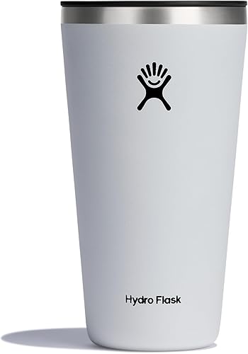 Hydro Flask Vaso All Around  Botella de agua reutilizable con aislamiento de acero inoxidable para viaje, con tapa