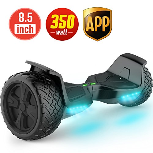 TOMOLOO Hoverboard Bluetooth LED Lights Two-Wheel Self Balancing Scooter UL2272 Certified, 8.5" Wheel