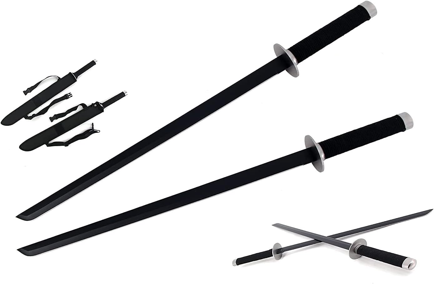 Snake Eye Tactical Dual Twin Ninja Sword with Dual Shoulder Sheath Each Blade