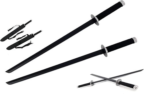 Snake Eye - Espada ninja doble táctica con funda de hombro doble cada hoja