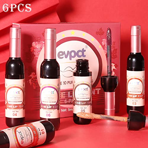 Bingbrush 6 Colors Matte Red Wine Liquid Lipstick Pack Set,Wine Lip Tint Long Lasting 24 Hour Waterproof Velvet Nonstick Cup Lipgloss Lip Stain Pigmented Lip Makeup Gift Sets For Girls And Women Labiales thumb #7