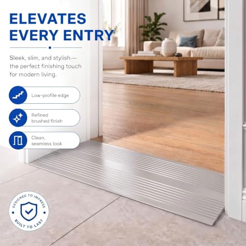 Image of Zonon 2 Pcs Aluminum Door Threshold 12 inch x 36 inch Anti-Slip Threshold Strip