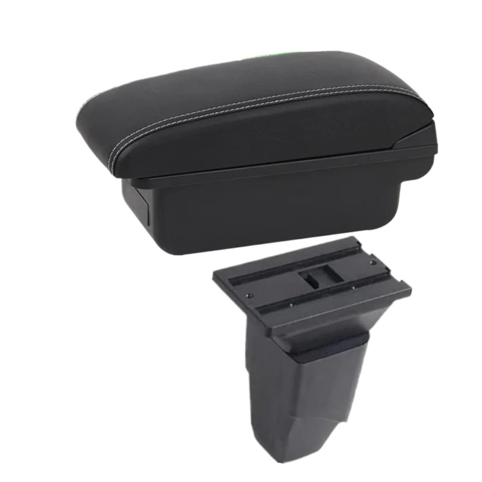 Ecbugat A1 White Line No Usb For Peugeot 206 Armrest Car Box Dedicated Retrofit Parts Storage With Usb Interior Accessories Car Armrest Box(A1 White Line No Usb)