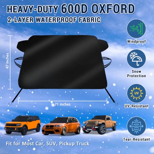 Image of Windshield Cover for Ice and Snow for Chevrolet Chevy Colorado 2023-2027