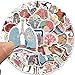 Cool Anatomy Stickers for Adults, 50Pcs Medicine Biology Waterproof Vinyl Sticker for Water Bottle Laptop Scrapbook, Halloween Stickers, Human Anatomy Decals, Party Favor