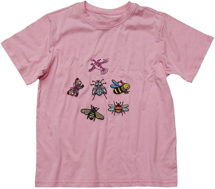 Bird Insect Butterfly Embroidery Hot Melt Adhesive Patch Clothes Bag Phone case Ironing Hand Stitched Clothing Accessories (1 Insect Patch) image 4