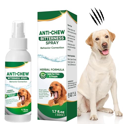 Beauty by Earth Disabituante per Cani, Spray Repellente per Cani Naturale e Delicato: Smetti di Masticare/Leccare/Mordere Mobili e Piante, per Giardini e Uso Interno