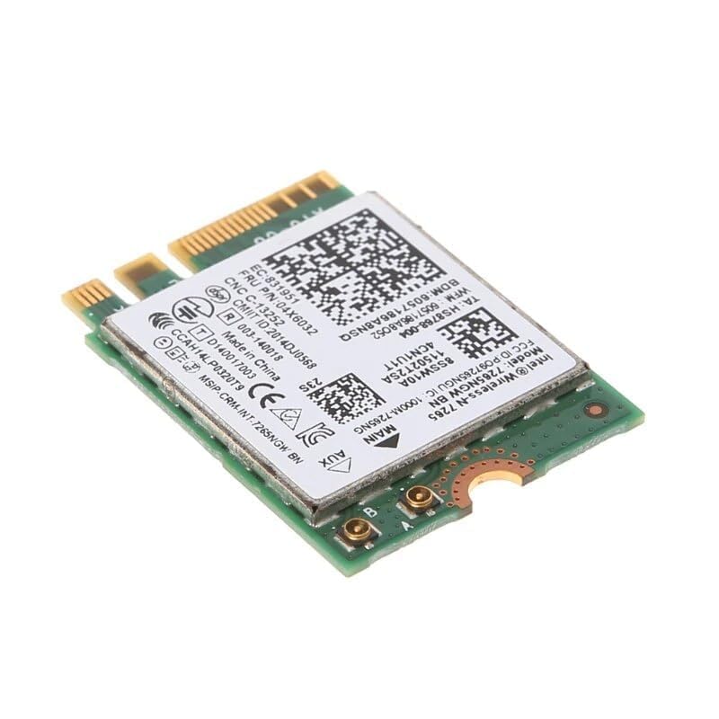 Image of Legacy M.2 Wi-Fi Adapter for Intel 7265 Wireless-AC | 867Mbps WiFi with Bluetooth 4.0 | 2.4GHz & 5GHz Network Card | 7265NGW Internal PC Wi-Fi Adapter
