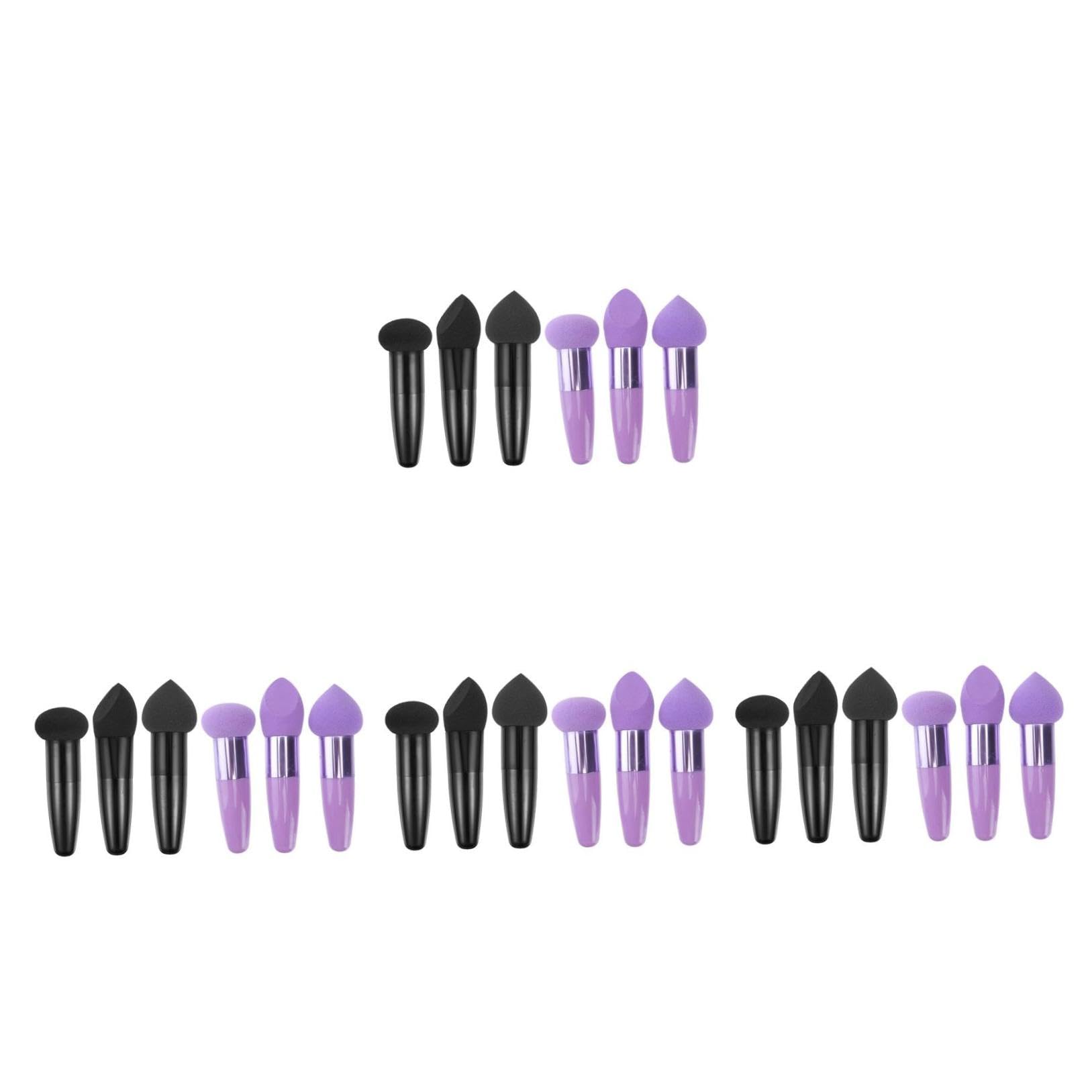 FOMIYES 24stücke Teiliges Beauty Makeup Puff Set Tragbare Stifte Mit Schwämmen Für Kosmetik-anwendung Für Flüssig Und Puder-