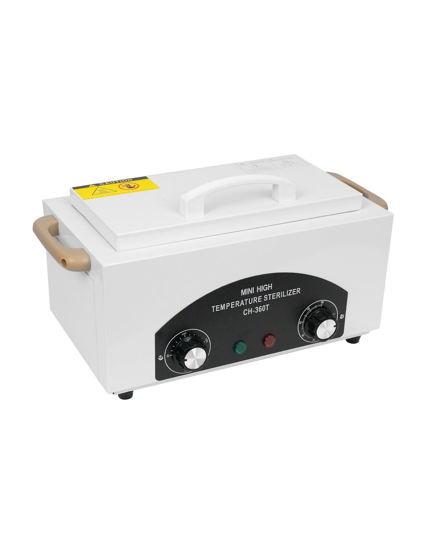 High Temperature Sterilizer Box, Multi-Functional Nail Salon Cleaning Supplies 2L Hot Towel Cabinet with Stainless Tray, Dry Heat Box Spa Salon Equipment Barber Cleaning Machine