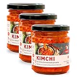 Kimchi Coreano & Col China Fermentada Picante – Auténtica Receta Tradicional, Fermentación Natural, Sabor Intenso y Crujiente - Pack Laborawi (570g)
