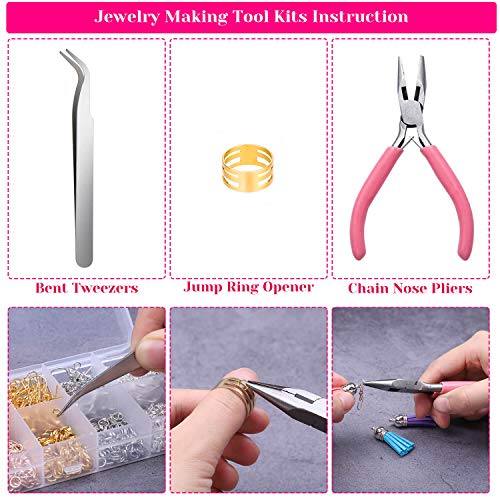 Earring Making Supplies, Paxcoo 1350Pcs Earring Making Kit With Earring Hooks, Jump Rings, Pliers, Earring Backs, Earrings Holder Cards And Clear Bags For Diy Earring Supplies And Earring Findings #TOP5