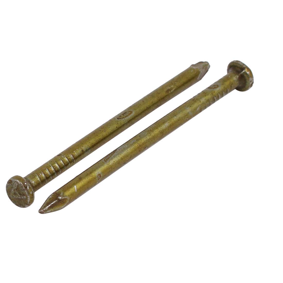 Aexit Fiber Concrete Fastener Cement Wall Carbon Steel Point Tip Wire Nails 2.8mmx50mm 100PCS Model:67as637qo302