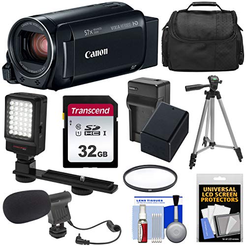 Canon Vixia HF R800 1080p HD Video Camera Camcorder (Black) with 32GB Card