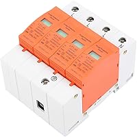 Vista 9 de Oumefar 4 Pole AC 420V House Protector 40KA dispositivo de pararrayos de baja tensión Dispositivo de carril DIN