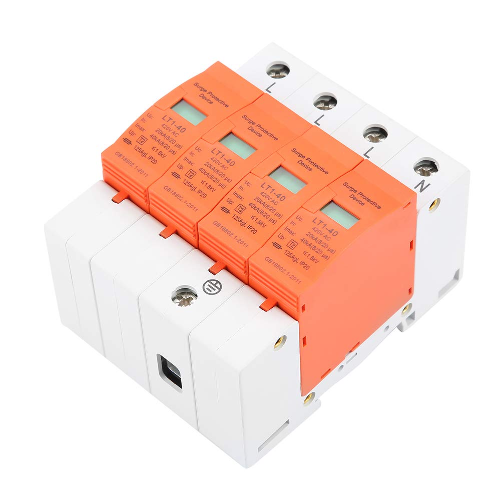 YWBL-WH 2 protezioni sovratensione 4P 40KA per la casa 420 V AC Protector Protezione fulmini Protector Device