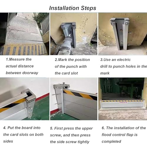 Muro antiinundación de aluminio modular para accesos exteriores y garajes 4