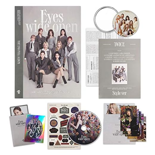 TWICE 2nd Album - EYES WIDE OPEN [ STYLE ver. ] CD + Photobook + Message Card + Lyric Poster + Sticker + Photocards