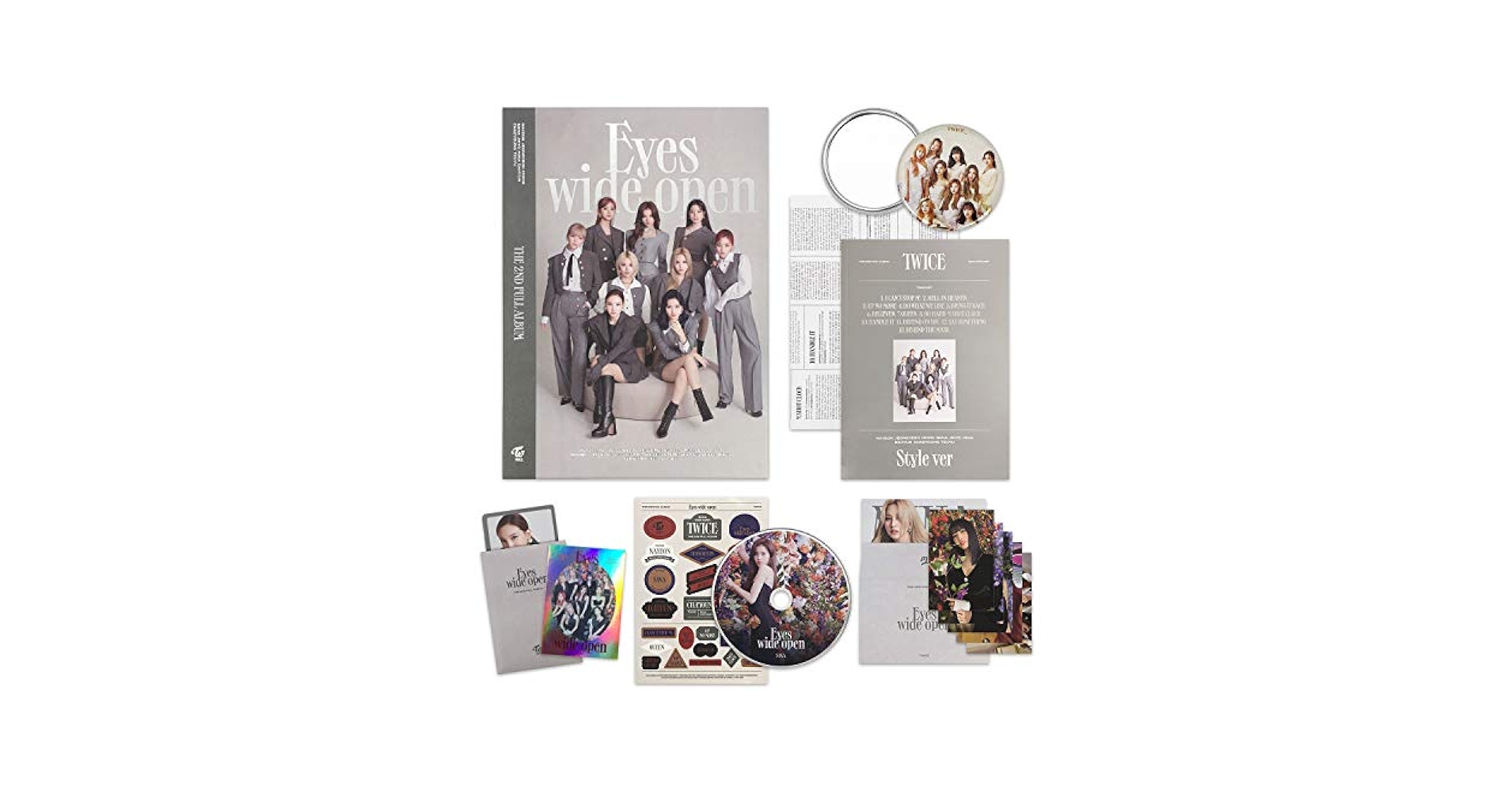 TWICE 2nd Album - EYES WIDE OPEN [ STYLE ver. ] CD +