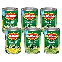 DEL MONTE FRESH CUT Canned Vegetables Variety Pack, Green Beans and Whole Kernel Corn, 6-Pack
