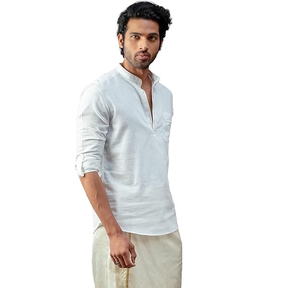 White kurta style shirt Clearance