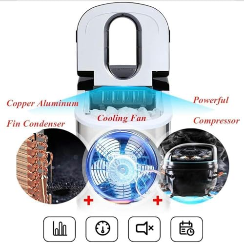 Máquina eléctrica para hacer cubitos de hielo sobremesa miniatura 2
