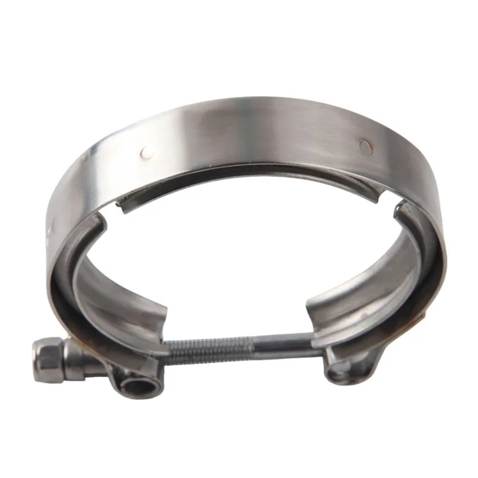 Abrazaderas de acero inoxidable para mangueras Abrazadera de banda en V acero inoxidable for tubo escape Turbo con brida, 2,5-3,5 pulgadas, 63,5-88,9mm(76.2mm 3inch)